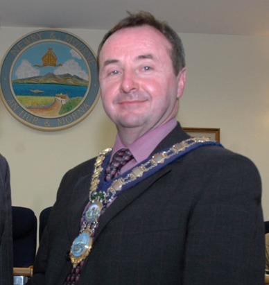Pat McGinn after being elected Mayor of Newry and Mourne in 2005